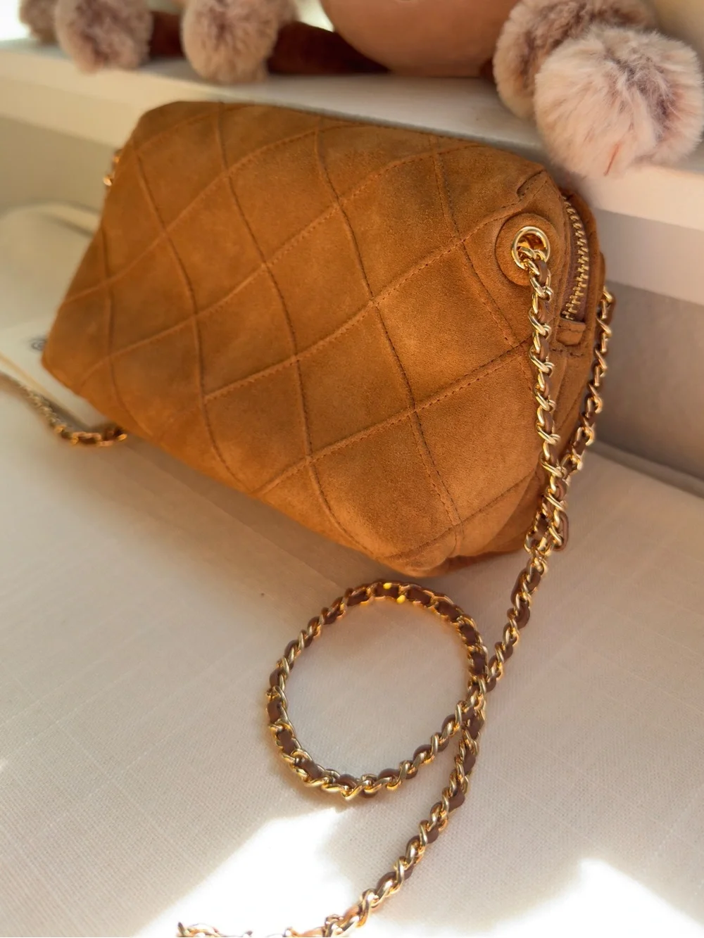NWT 🍁 Tory Burch Fleming Soft Suede Crossbody Bag